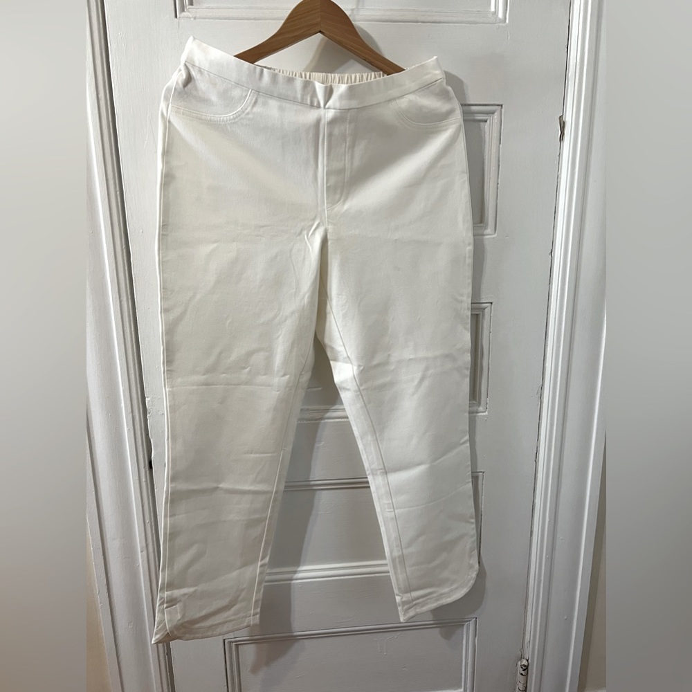 Isaac Mizrahi white pants size 14 new no tags